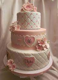 Our wide range of delicious photo cakes is available mainly in six luscious flavors which are vanilla, black forest, butterscotch, pineapple, strawberry, and chocolate. Taylor S Sweet Sixteen Cake Sweet 16 Birthday Cake 16 Birthday Cake Sweet Sixteen Cakes