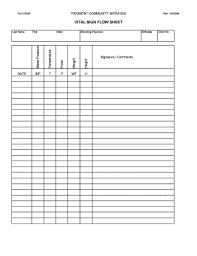 25 Printable Home Blood Pressure Record Sheet Forms And