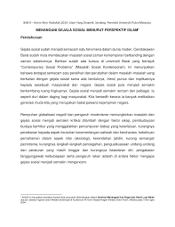 Di sini, redaksi ajaib akan membahas ragam contoh masalah sosial yang terjadi di tahun 2020. Pdf Menangani Gejala Sosial Menurut Perspektif Islam