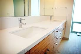 snow white quartz bathroom vanity top