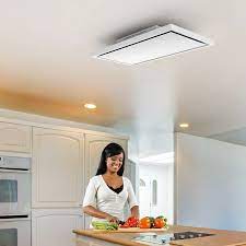 Ceiling mounted kitchen extractor fans. Luxair La 90 Verde Stratos Wht Verde Stratos Recirculating Hood White 900mm X 600mm Cooker Hoods Cooker Hood Ceiling Hood