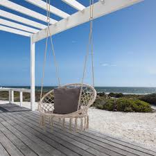Hangesessel Manhattan O 80 Cm Beige Garten Schaukeln Outdoor Dekorationen Manhattan