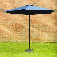 Bracken outdoors grey 2.5m crank and tilt round garden parasol graphite pole. Large 2m Navy Blue Crank And Tilt Garden Parasol Umbrella 200cm Metal Uk Gardens Co Uk