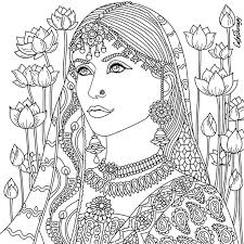 Pictures of adult coloring pages india and many more. Detailed Princess From India Coloring Pages