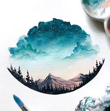 Out of all the easy watercolor painting ideas for beginners, we have here, this one is certainly the most loved one. 31 Easy Watercolor Art Ideas For Beginners Akvarelnye Illyustracii Hudozhestvennye Risunki Uroki Akvarelnoj Zhivopisi