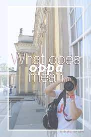 What Does Oppa Mean Korean Words Korean Language Learn Korean