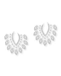 Black opals (5.25ct) from lightning ridge in 18k white gold are awash with diamonds t. Designer Gold Diamond Earrings Neiman Marcus