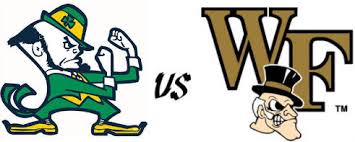 Image result for notre dame wake forest