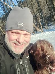 Booey enjoying a trail in the George Washington National Forest, west of  Wardensville, WV.