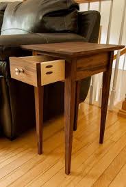 Black Walnut Narrow Shaker End Table Shaker Style Furniture End Tables Home Accessories