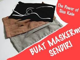 Cara Membuat Masker Dari Sisa Kain Youtube Kain Jahitan Kain Perca Menjahit