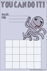 free printable behavior charts for kids animals cute