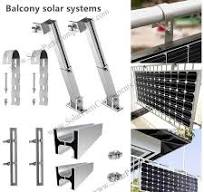 solar panel balcony mount, adjustable, aluminum alloy.