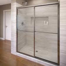 Basco A0517 60cl Deluxe 71 1 2 High X 59 Wide Bypass Framed Shower Door With C Silver Showers Shower Doors Sliding In 2020 Shower Doors Framed Shower Door Frameless Shower Doors