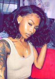Short Length Body Wave Hair Bundles With Lace Frontal Side Part 3 Bundles Of 14inches With A 12inch Frontal Hair Styles Natural Hair Styles Short Hair Styles