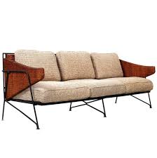 Rare Salterini Iron And Cane Sofa Mid Century Modern Furniture Sofa Design Furniture