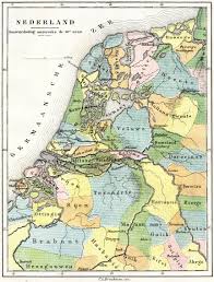 Kaart Van Nederland Van Omstreeks Het Jaar 1000 Antieke Kaarten Oude Kaarten Cartografie
