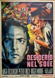 SINS OF RACHEL CADE Italian 2F movie poster 39x55 ANGIE DICKINSON ROGER  MOORE 61