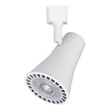 Maximus Led Track Light White Cone Fixture Head 12watt Narrow Flood 3 Wire H Style