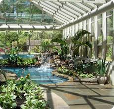 Polycarbonate Enclosure Lush Plants My Dream Pool Indoor Swimming Pool Design Dream Pools Indoor Swimming Pools