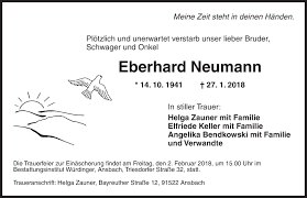 Traueranzeigen von Eberhard Neumann