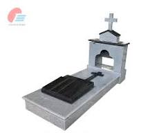 European Style Grey Granite Cross Kerb Set Monument from China - StoneContact.com