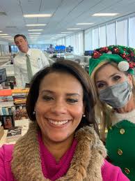 Karen Rogers is the best. Every year she goes all out, bringing treats and  cheer through the newsroom. If it looks like we're family and really love  each other it's probably because