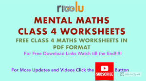 Here is a list of all of the maths skills students learn in fourth class! Mental Maths Class 4 Grade 4 Mathematics Worksheets Questions Youtube