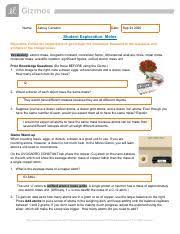 The moles gizmo allows students to fully explore the concept of a mole. Student Exploration Moles Answers Superlative Science Students Are Not Expected To Know The Answers To The Prior Knowledge Questions 1 Dua Colella