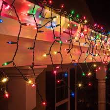 The Holiday Aisle Mini Icicle Light Icicle Lights Colored Christmas Lights Outdoor Christmas Lights