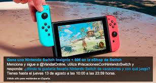 If you're looking for a gaming system all your own, nintendo switch lite is ready to hit the road whenever you are. Vandal On Twitter Gana Una Nintendo Switch Insignia Y 60 En La Eshop Siguenos Rt Y Comenta Con El Hashtag Vacacionesconnintendoswitch Contando A Donde Te Llevarias Una Switch Con Que Juego Y
