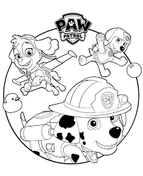 You can also color these coloring pages online. Paw Patrol Coloring Pages