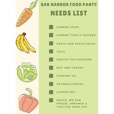 A 2016 study from the national student campaign against hunger and homelessness found that 48 % of college students had experienced some type of food insecurity. Bar Harbor Food Pantry Needs List Spelling Test Friday