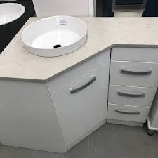 For bathrooms really limited on space, we carry a variety of corner bathroom vanities to choose from. Corner Vanities Builders Discount Warehouse