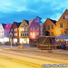30 may 2009 → 6 jun 2009. Foto Tyske Bryggen Bergen Norwegen Welt Atlas De