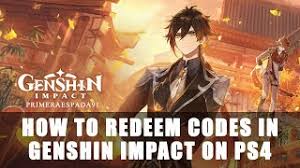 What can you redeem right now? Genshin Impact Ps4 Redeem Code Function Youtube