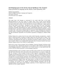 1 post karma 40 comment karma. Interlanguage Goes To The Movies Steven Spielberg S The Terminal