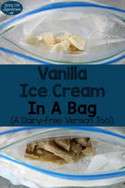 Almond milk ice cream is a simple recipe that can be whipped up in as little as ten minutes. How To Make Vanilla Ice Cream In A Bag A Dairy Free Version Too Raising Little Superheroes