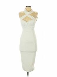 Details About Misha Collection Women White Cocktail Dress S