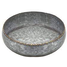 Shop indoor and outdoor plant holders such as hanging pots, rail planters and more. Gracie Oaks 11 Inch Galvanized Silver Metal Round Planter Reviews Wayfair