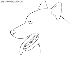 Then you'll draw the top of the head in an upside down u shape with a small line at the top. How To Draw A Dog Face Easy Drawing Art