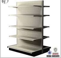 White Gondola Shelving For Retail Store or Supermarket