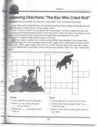Boy Who Cried Wolf Cause And Effect Actvities Lovetoteach Org