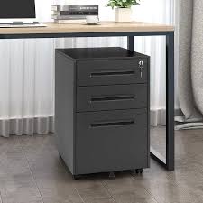 Locking file cabinets for the home. Superday 3 Drawer Rolling Metal Locking File Cabinet B On Sale Overstock 29338449