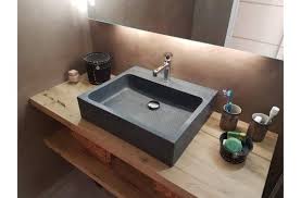 Vasque Salle De Bain Evier Granit Gris Trou Robinetterie Integre Alpha Vasque Salle De Bain Vasque Idee Salle De Bain