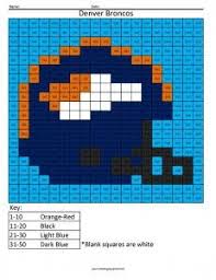 Afc Multiplication And Division Coloring Squared Football Coloring Pages Football Quilt Football Crafts