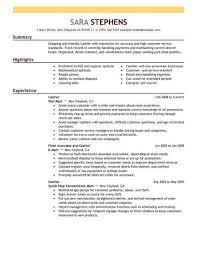 Best Part Time Cashier Resume Example Livecareer