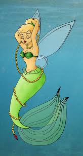 Tinkerbell As Ariel Colored By Gypsyofdreams On Deviantart Tinker Bell Mermaid Disney Tinkerbell Disney Fairies