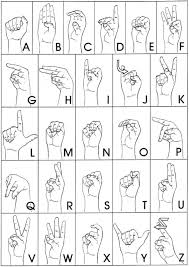 Collection American Sign Language Worksheets Printable