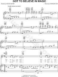 In magic tell me how two people find each other in a world that's full of strangers you got to believe in magic something's stronger than the moon above 'cause it's magic when two people fall in love i may never know why i need you so all i need to know is this feeling handle it with care we. David Pomeranz Got To Believe In Magic Sheet Music In Bb Major Download Print Sku Mn0117423